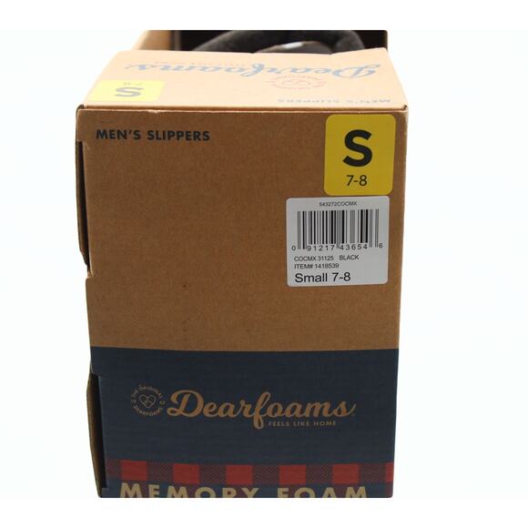 Men Slippers Dearfoams Men's Clog‎ Style Memory Foam Slippers Wool Blend Sz 7-8 - Picture 8 of 8